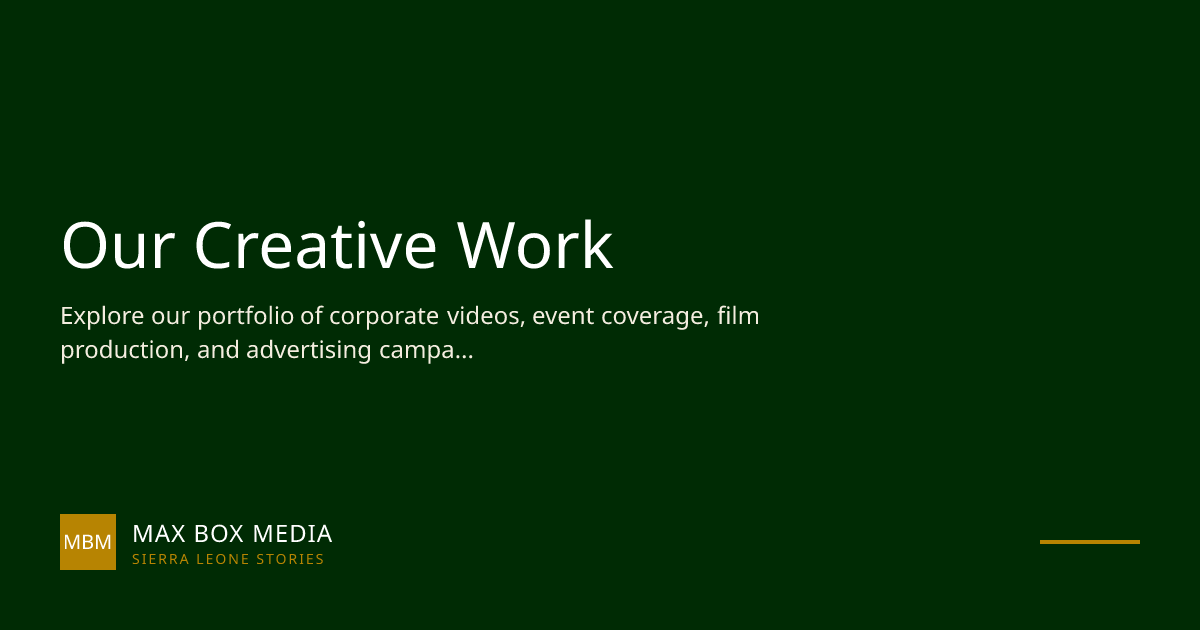 Portfolio | Max Box Media